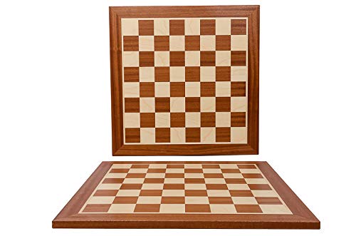 Master of Chess Tablero Ajedrez Madera Profesional Torneo 54 cm - Hecho a Mano y Intarsia Grande Juego de Ajedrez para Niños y Adultos - Staunton NO.6